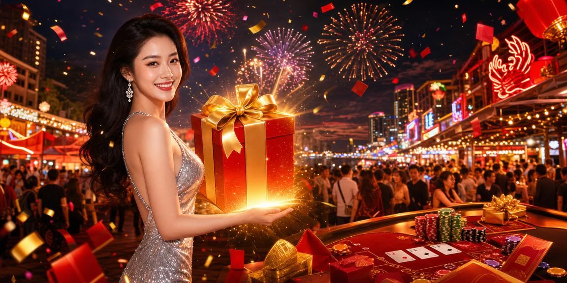 Người chơi baccarat tại chợ đêm Nha Trang với ánh đèn sôi động